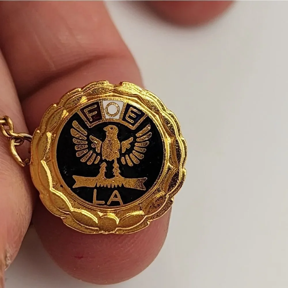 Fraternal Order Of Eagles FOE LA Pin Vintage